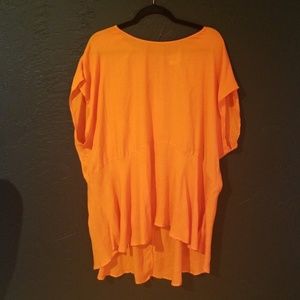 Ava and viv orange dress shirt